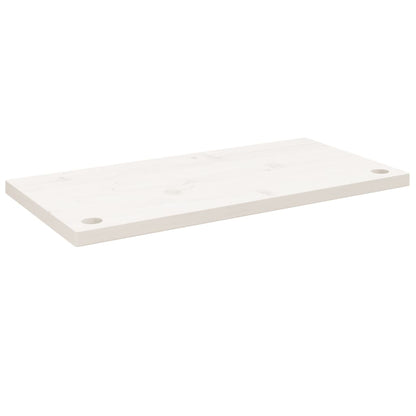 Bureaublad 80X40X2,5 Cm Massief Grenenhout 80 x 40 x 2.5 cm Wit