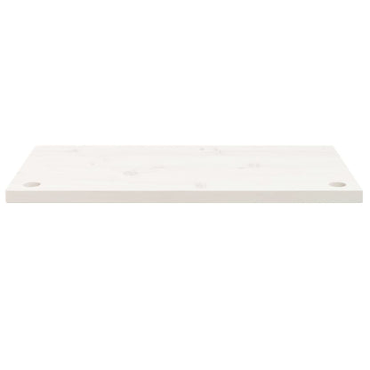 Bureaublad 80X40X2,5 Cm Massief Grenenhout 80 x 40 x 2.5 cm Wit