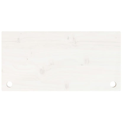 Bureaublad 80X40X2,5 Cm Massief Grenenhout 80 x 40 x 2.5 cm Wit