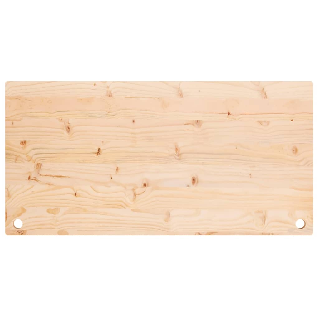 Bureaublad 110X55X2,5 Cm Massief Grenenhout