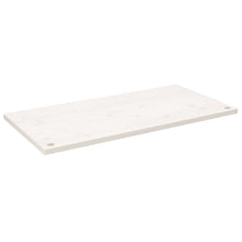 Bureaublad 100X60X2,5 Cm Massief Grenenhout Wit