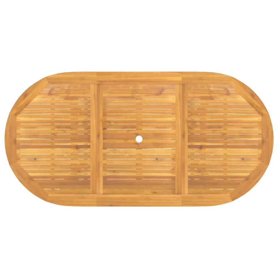Tuintafel verlengbaar 0- massief teakhout 160 x 80 x 75 cm ovaal