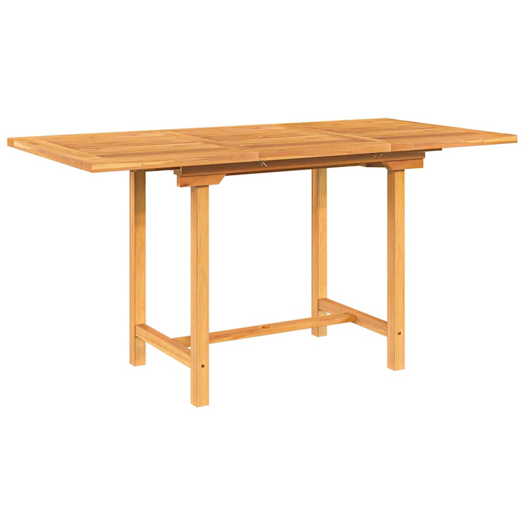 Tuintafel verlengbaar 110-160x80x75 cm massief teakhout