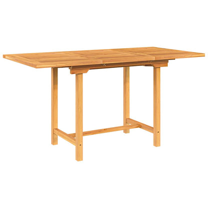 Tuintafel verlengbaar 110-160x80x75 cm massief teakhout