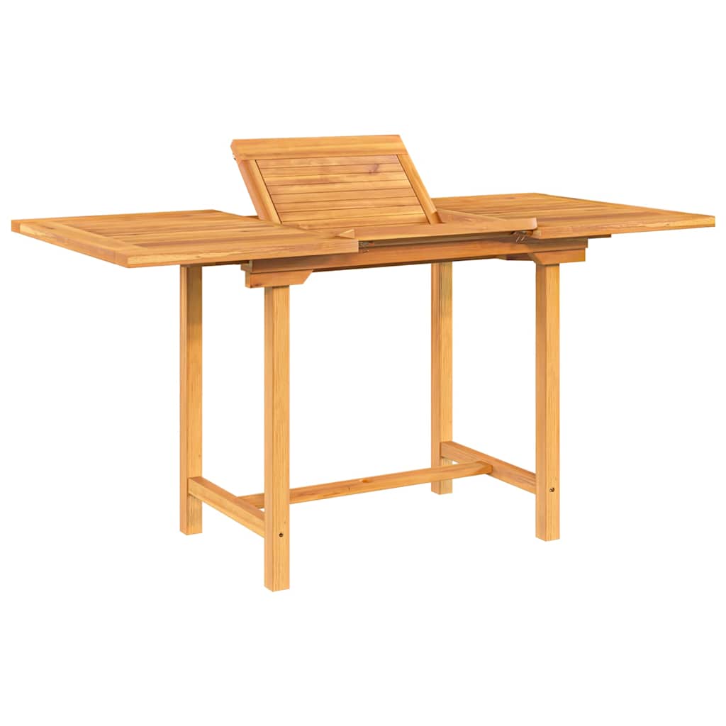 Tuintafel verlengbaar 110-160x80x75 cm massief teakhout