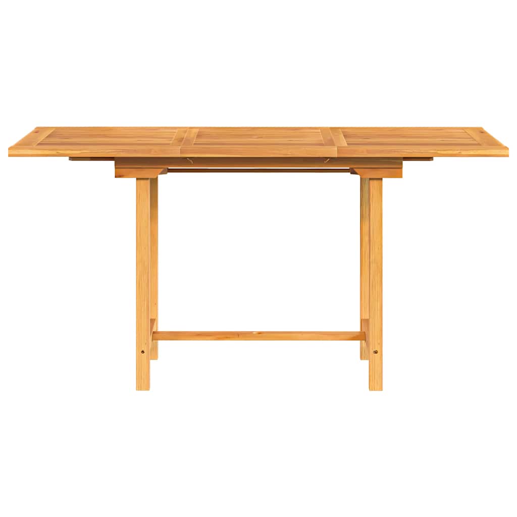 Tuintafel verlengbaar 110-160x80x75 cm massief teakhout