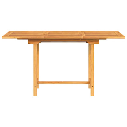 Tuintafel verlengbaar 110-160x80x75 cm massief teakhout