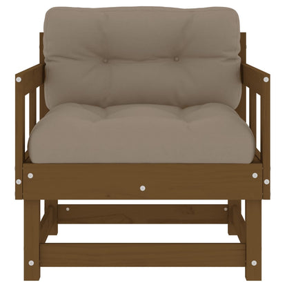 Tuinen 2 St Met Kussens Massief Grenenhout Honingbruin Honingbruin grenenhout Stoel