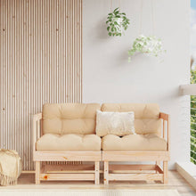 Hoekbanken 2 St Met Kussens Massief Grenenhout Natuurlijk grenenhout 2x hoek