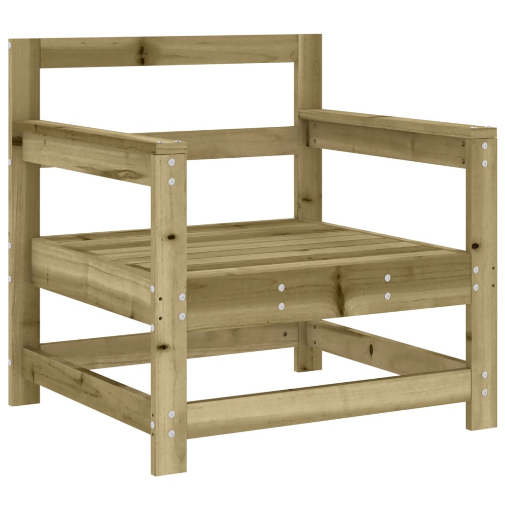 Tuinstoelen 2 St Met Kussens Geïmpregneerd Grenenhout Naturel geïmpregneerd amchair