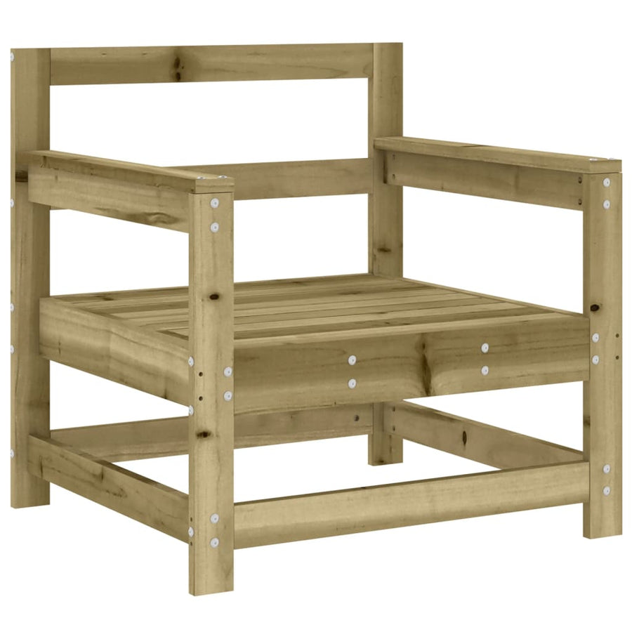 Tuinstoelen 2 St Met Kussens Geïmpregneerd Grenenhout Naturel geïmpregneerd amchair