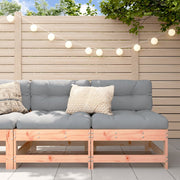 Modulaire tuinbank 2 st massief douglashout met kussens
