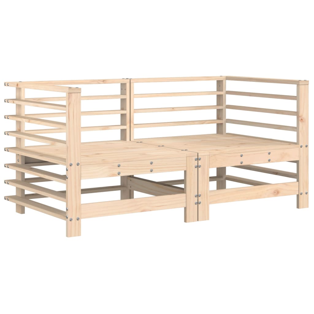 Hoekbanken 2 St Met Kussens Massief Grenenhout Natuurlijk grenenhout 2x hoek