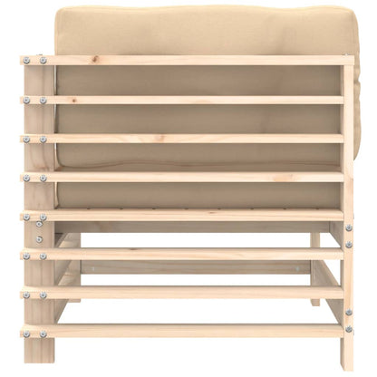 Hoekbanken 2 St Met Kussens Massief Grenenhout Natuurlijk grenenhout 2x hoek