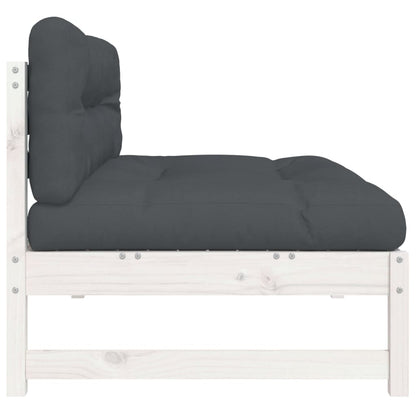 20X80 Cm Massief Grenenhout Wit Wit grenenhout Middenbank