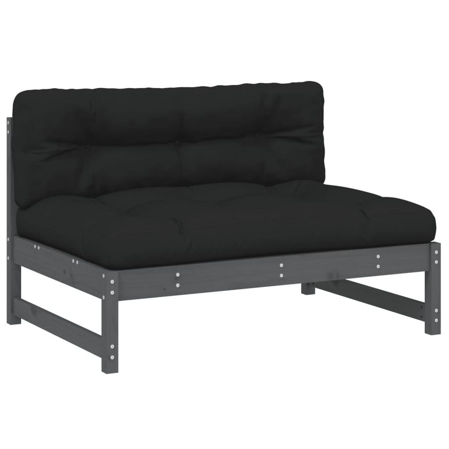 20X80 Cm Massief Grenenhout Grijs Grijs grenenhout Middenbank