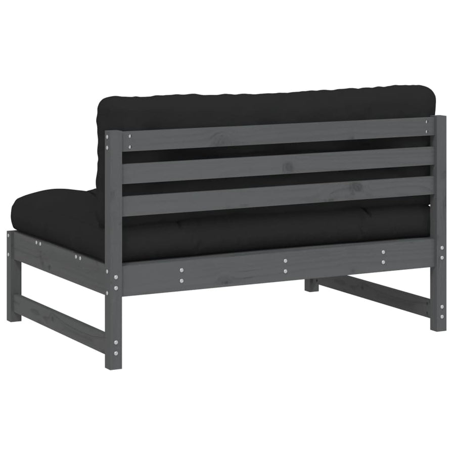20X80 Cm Massief Grenenhout Grijs Grijs grenenhout Middenbank