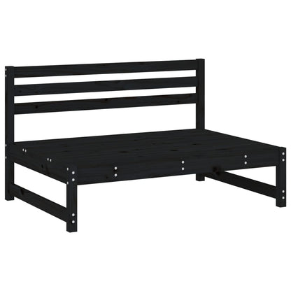 20X80 Cm Massief Grenenhout Zwart Zwart grenenhout Middenbank