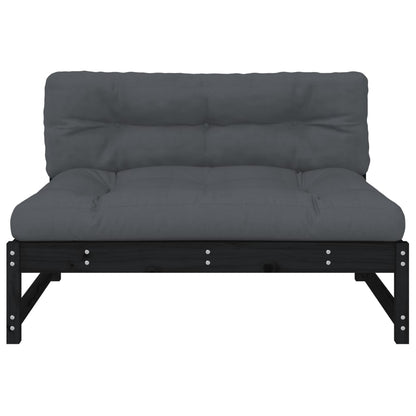 20X80 Cm Massief Grenenhout Zwart Zwart grenenhout Middenbank