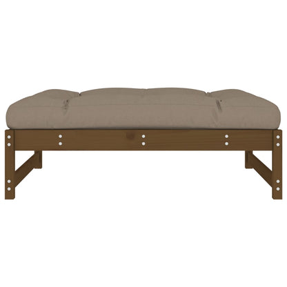 Tuinvoetenbank 20X80 Cm Massief Grenenhout Honingbruin Honingbruin grenenhout Voetensteun