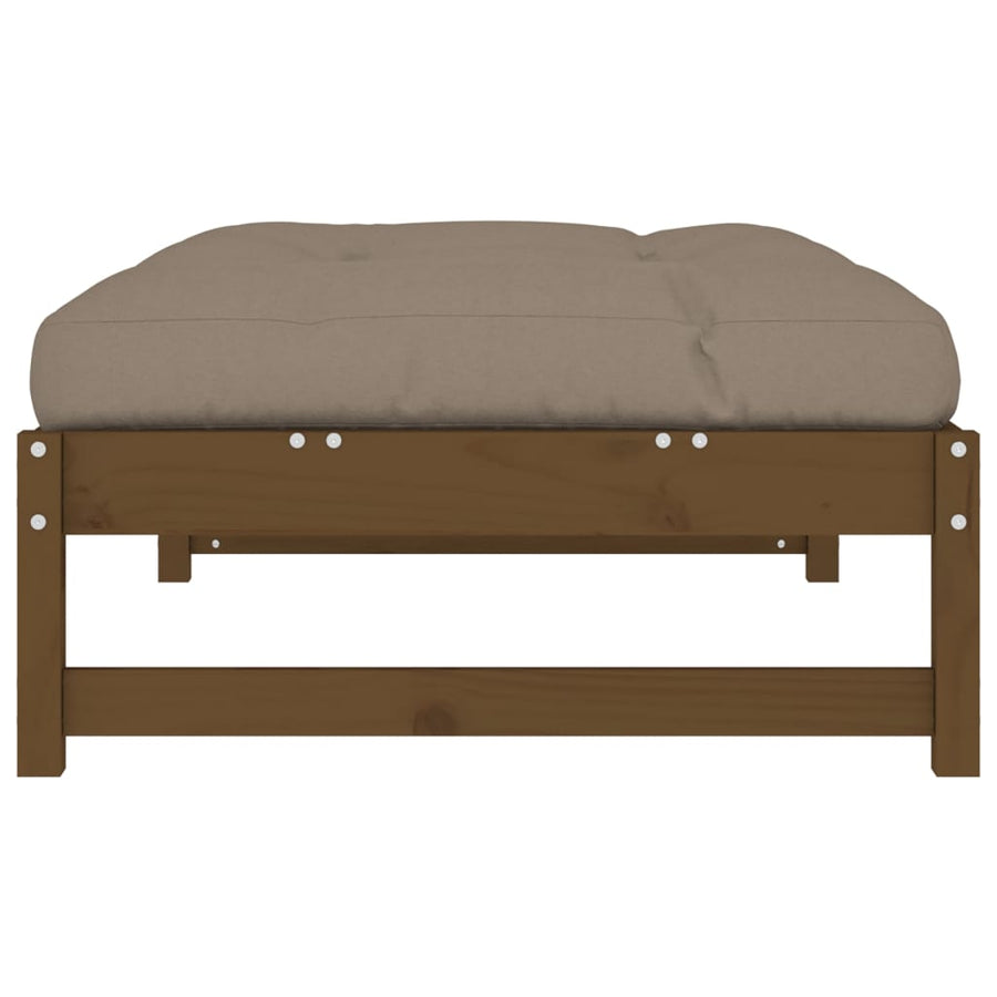 Tuinvoetenbank 20X80 Cm Massief Grenenhout Honingbruin Honingbruin grenenhout Voetensteun