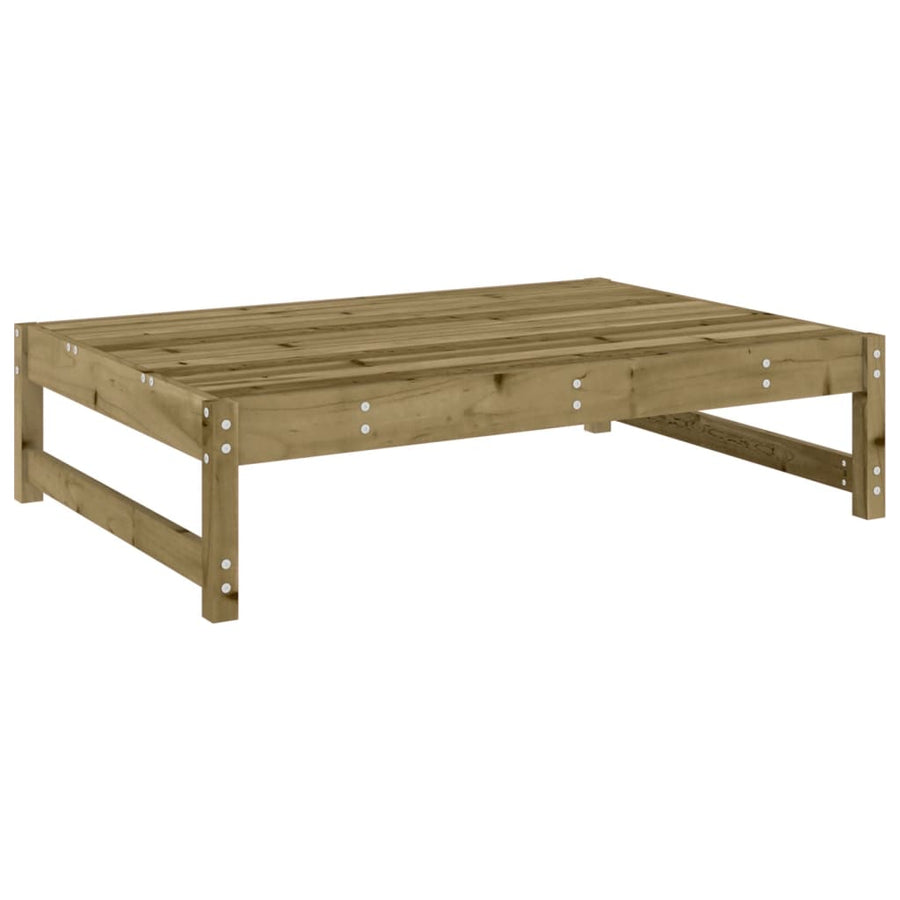 Tuinvoetenbank 20X80 Cm Geïmpregneerd Grenenhout Bruin Voetensteun