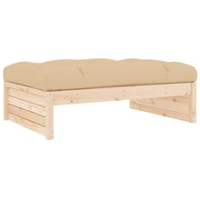 Tuinvoetenbank 20X80 Cm Massief Grenenhout Natuurlijk grenenhout Voetensteun