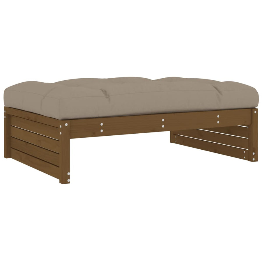 Tuinvoetenbank 20X80 Cm Massief Grenenhout Honingbruin Honingbruin grenenhout Voetensteun