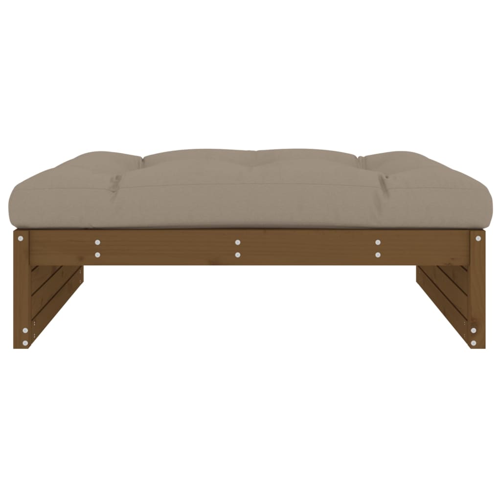 Tuinvoetenbank 20X80 Cm Massief Grenenhout Honingbruin Honingbruin grenenhout Voetensteun