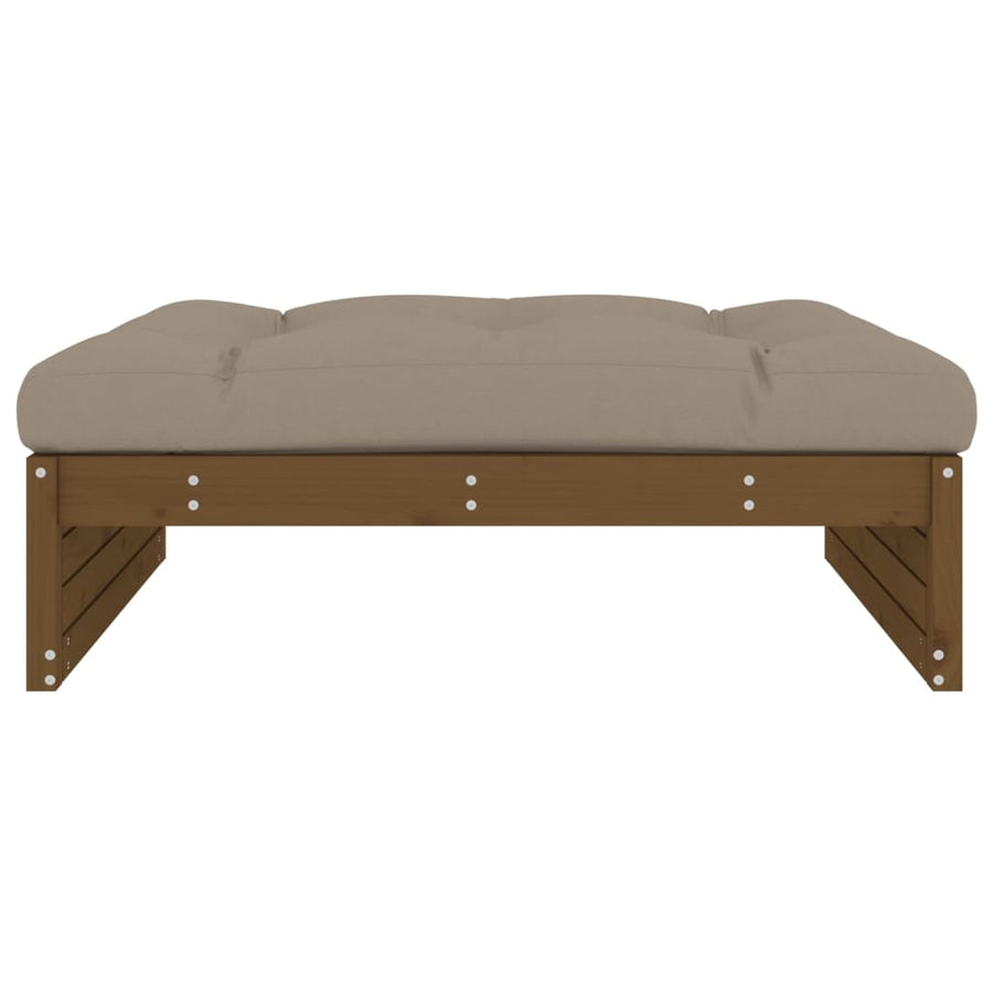 Tuinvoetenbank 20X80 Cm Massief Grenenhout Honingbruin Honingbruin grenenhout Voetensteun