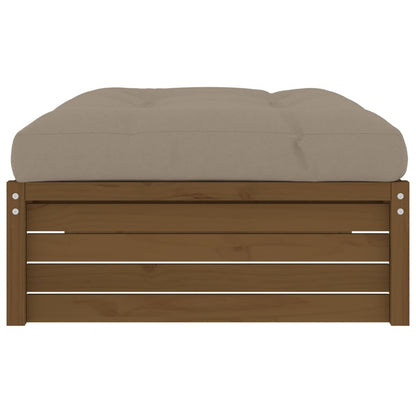 Tuinvoetenbank 20X80 Cm Massief Grenenhout Honingbruin Honingbruin grenenhout Voetensteun