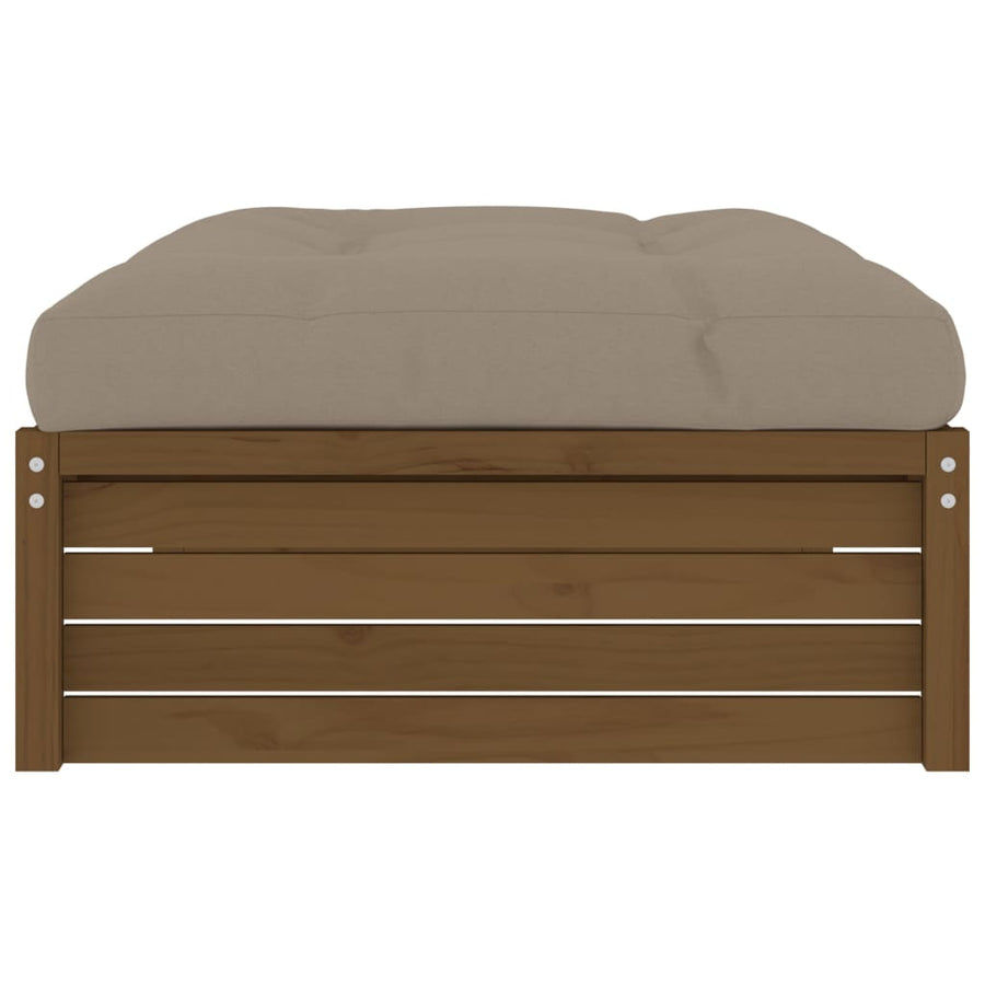 Tuinvoetenbank 20X80 Cm Massief Grenenhout Honingbruin Honingbruin grenenhout Voetensteun