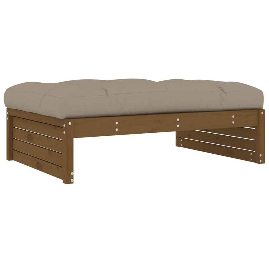 Tuinvoetenbank 20X80 Cm Massief Grenenhout Honingbruin Honingbruin grenenhout Voetensteun