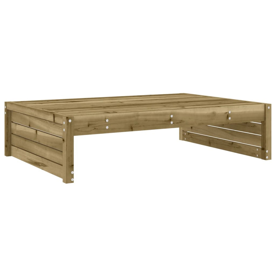 Tuinvoetenbank 20X80 Cm Geïmpregneerd Grenenhout Bruin Voetensteun