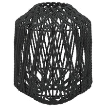 Lampenkap Ø23X28 Cm Ijzer En Papier Zwart