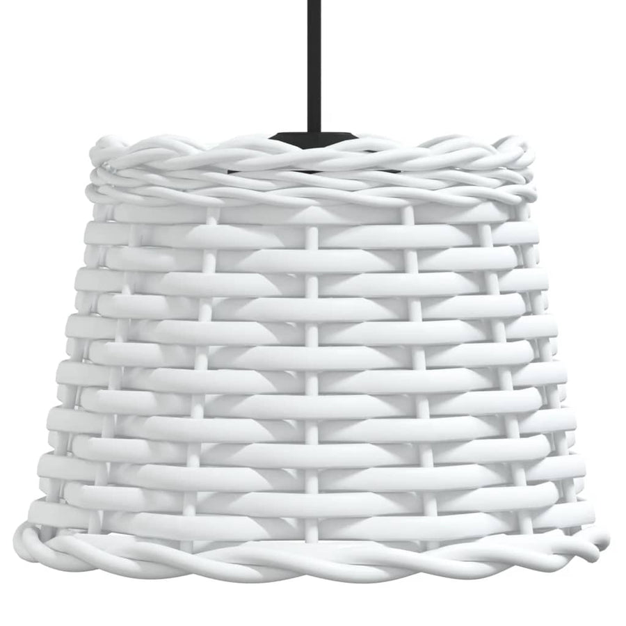 Plafondlampenkap Ø20X15 Cm Wicker Wit