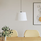 Plafondlampenkap Ø40x26 cm wicker wit