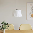 Plafondlampenkap 45x28 cm wicker wit