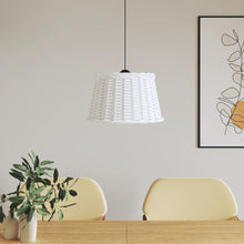 Plafondlampenkap Ø45X28 Cm Wicker Wit