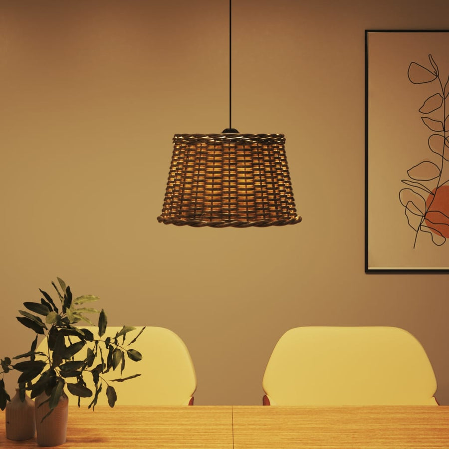 Plafondlampenkap Ø45X28 Cm Wicker Bruin