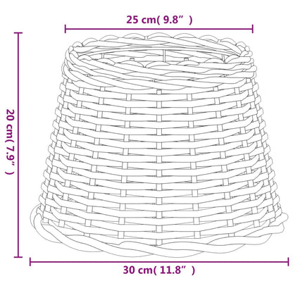 Lampenkap Ø30X20 Cm Wicker Ø 30 x 20 cm Wit