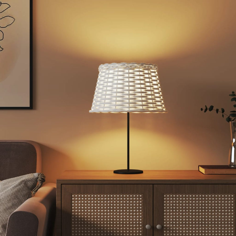 Lampenkap Ø38X23 Cm Wicker Wit