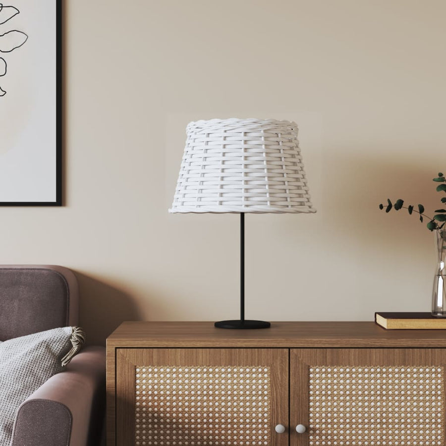 Lampenkap Ø38X23 Cm Wicker Wit