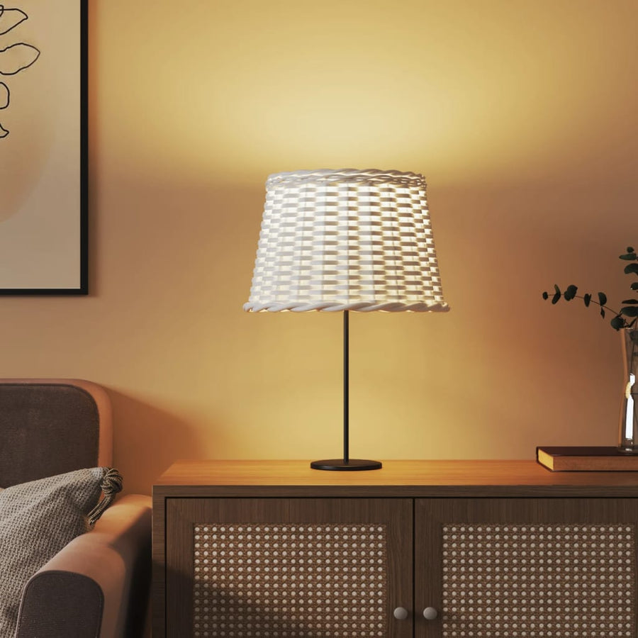 Lampenkap Ø40X26 Cm Wicker Wit