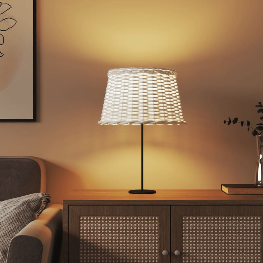 Lampenkap Ø45X28 Cm Wicker Wit