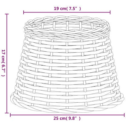 Lampenkap Ø25X17 Cm Wicker Ø 25 x 17 cm Bruin