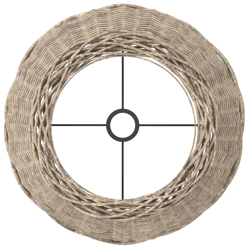 Lampenkap Ø45X28 Cm Wicker Ø 45 x 28 cm Bruin