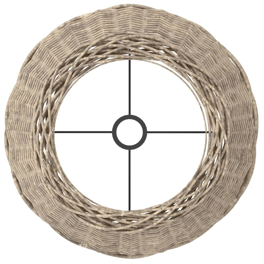 Lampenkap Ø45X28 Cm Wicker Ø 45 x 28 cm Bruin