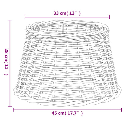 Lampenkap Ø45X28 Cm Wicker Ø 45 x 28 cm Bruin