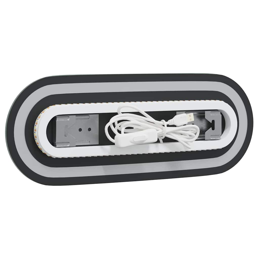 Badkamerspiegel LED 40x15 cm ovaal